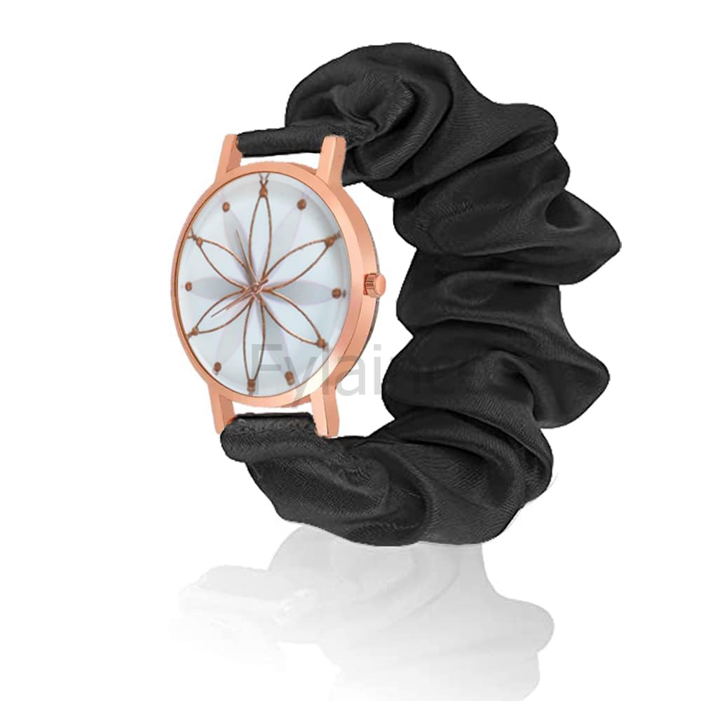 FYLAINCE™ Scrunchies Watch Classic & Unique Scrunchies Watches Strap Cloth Soft Pattern Solid Fabric Wristband I Watch Cute Elastic Scrunchy Bands Watch for Women & Girls (Grey - Limited Edition) (B0C8BGRVHD) Amazon Price History, Amazon Price Tracker