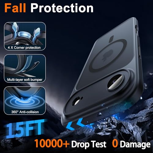 Image of for iPhone Air Case with Privacy Screen Protector, Black