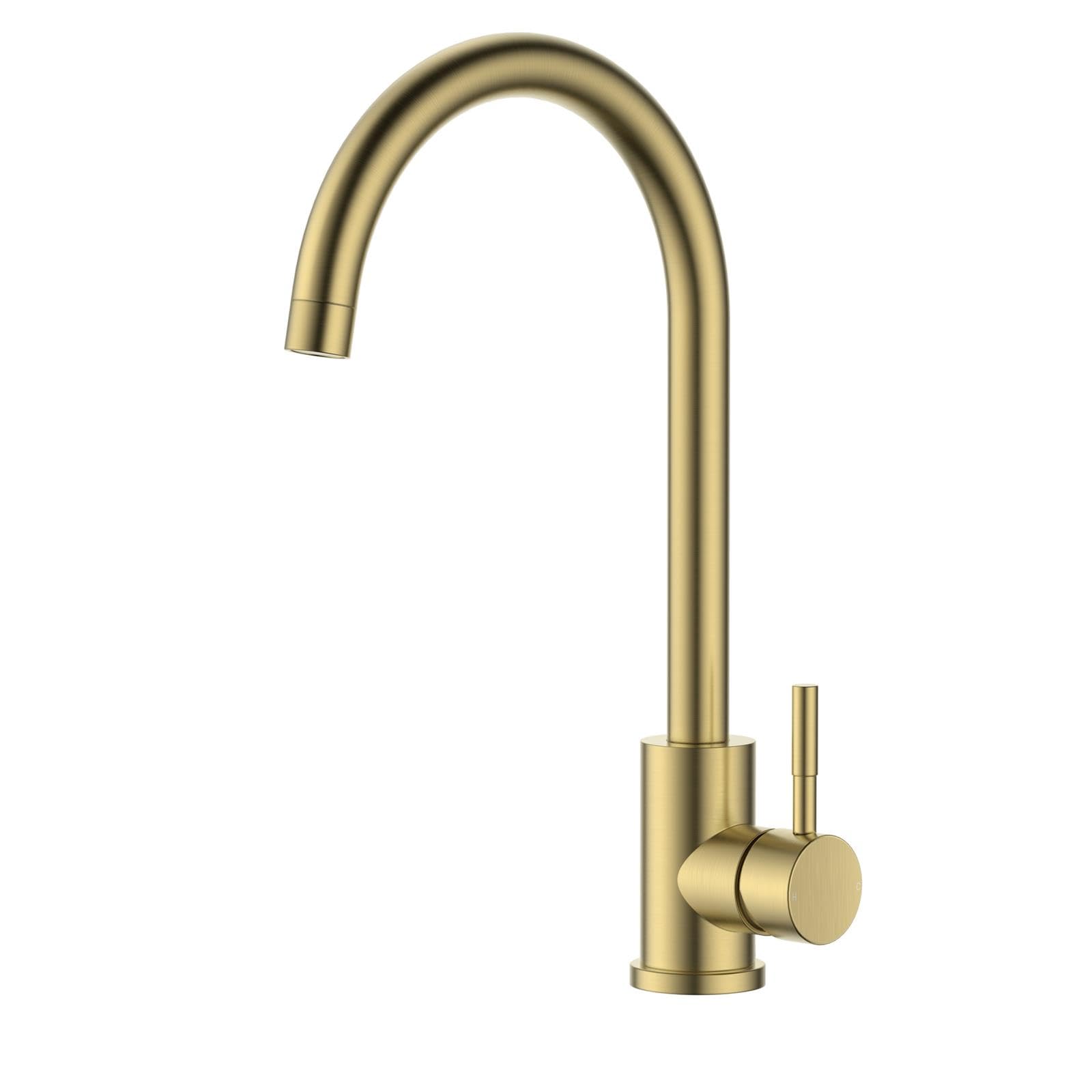 Reginox Taravo Single Lever Gold Kitchen Tap
