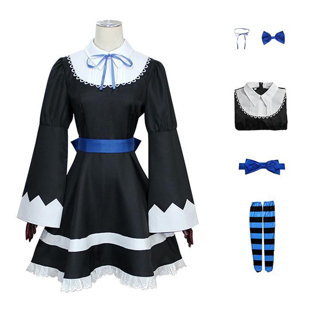 Anime pończochy cosplay sukienka manga pończochy mundurek szkolny pełny zestaw na Halloween kostium cosplay postać anime przebranie dla kobiet