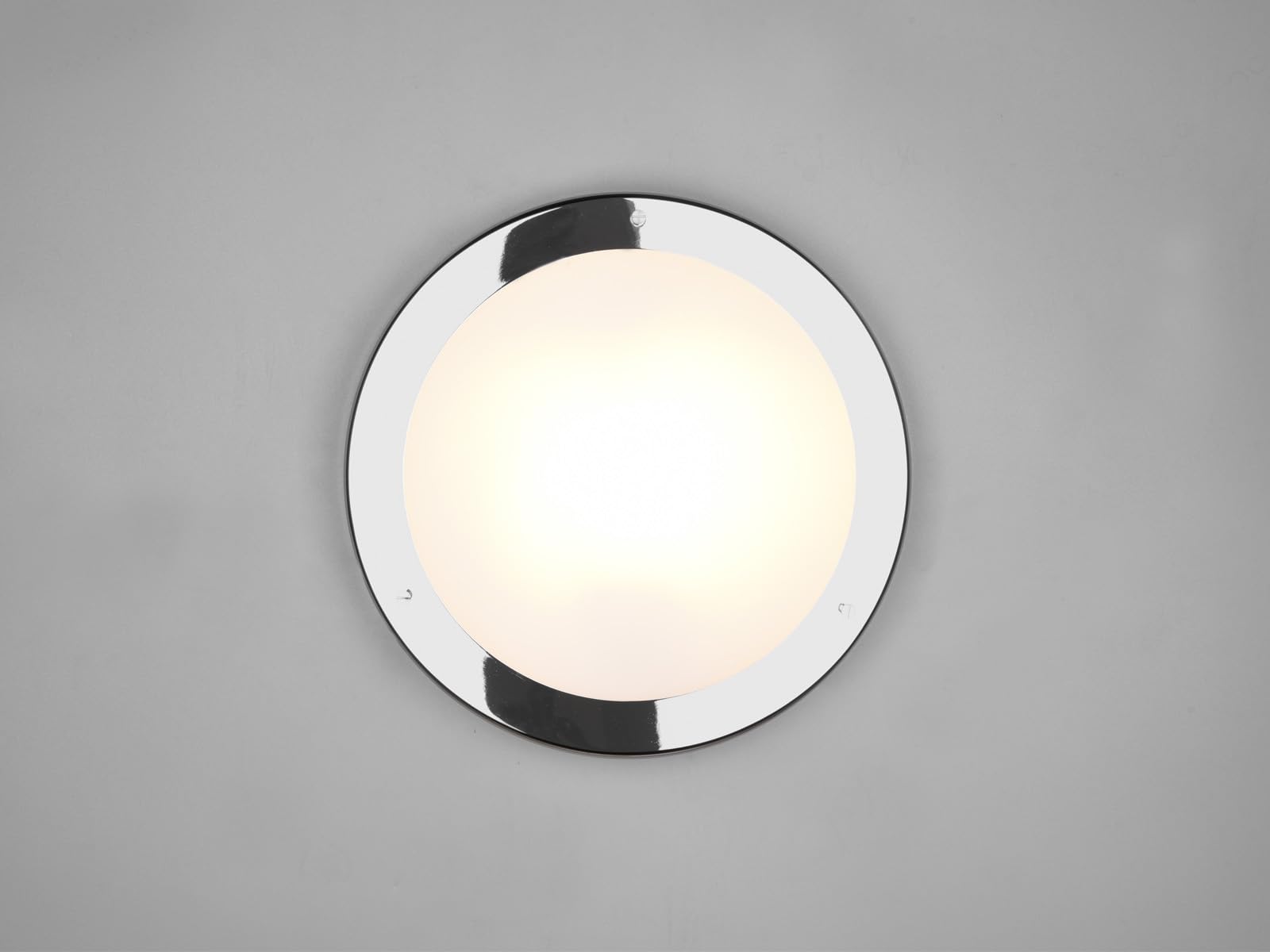 Trio 6801011-06 Condus Plafoniera, 1x60 Watt, Cromo/Bianco, 31.5 cm