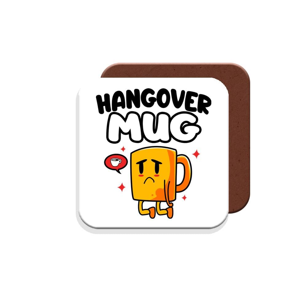 Muggz Coaster Work Colleague/Friend Funny Gift - Hangover - Giftset - Made By In The Uk