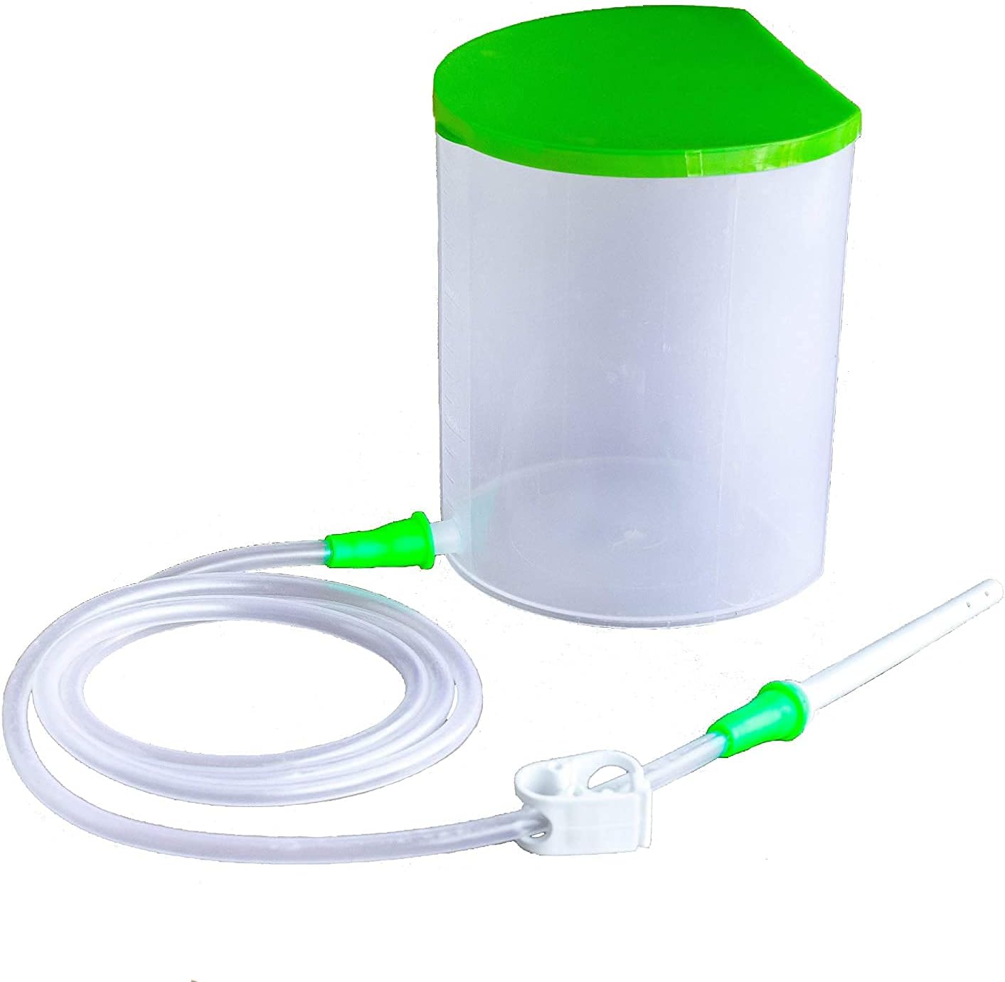 AHCS Enema Kit satvik | 1.5 Litre | Improved Model with Enema Colon Tip for Home Use For Men And Women with instruction - 1 silicon tube, 2 nozzles, 1 clamp