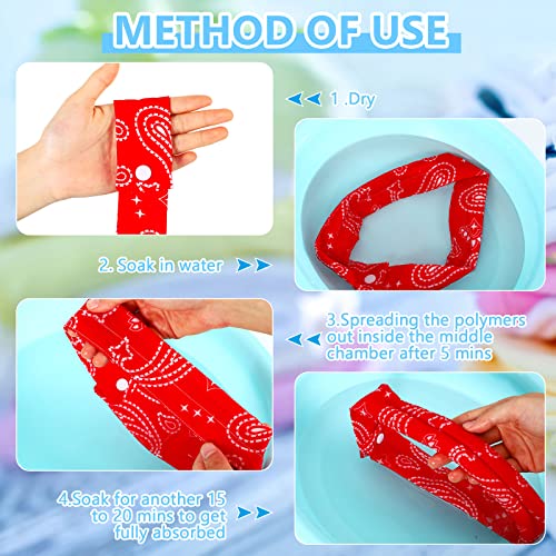 Image of Geyoga Cooling Neck Wraps Cooling Scarf Wrap Bandanas for Summer Women Men Walking Riding Outdoor