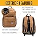 Carhartt 28L Dual-Compartment Backpack, Durable Pack with Laptop Sleeve and Duravax Abrasion Resistant Base, Black