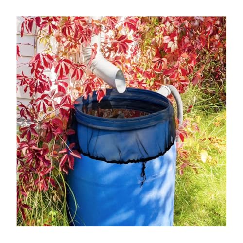 LUMoony Lot de 4 filets de citerne de pluie de 30 cm - Réglable - Avec élastique - Housse de protection pour citerne de pluie – vue 7