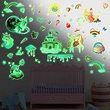 🌈 【Luminoso Fluorescentes Pegatinas】 Nuestras Luminoso pegatinas de pared están hechas de PVC fluorescente impermeable, no tóxico, ecológico, duradero y seguro para los niños. Fácil de aplicar y permanece en la pared o el techo en cualquier superficie plana. sin caerse hasta que sea necesario retirarlo. La calcomanía de pared puede brillar mucho durante horas una vez.