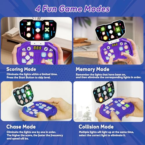 Szjjx 3695 Handheld Games For Kids Ages 4-8,Light Up Electronic Fast Press Game,Puzzle Sensory Toys thumb #2
