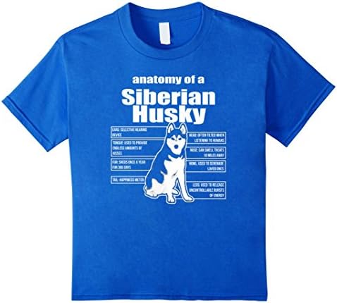 ANATOMY OF A SIBERIAN HUSKY SHIRTS