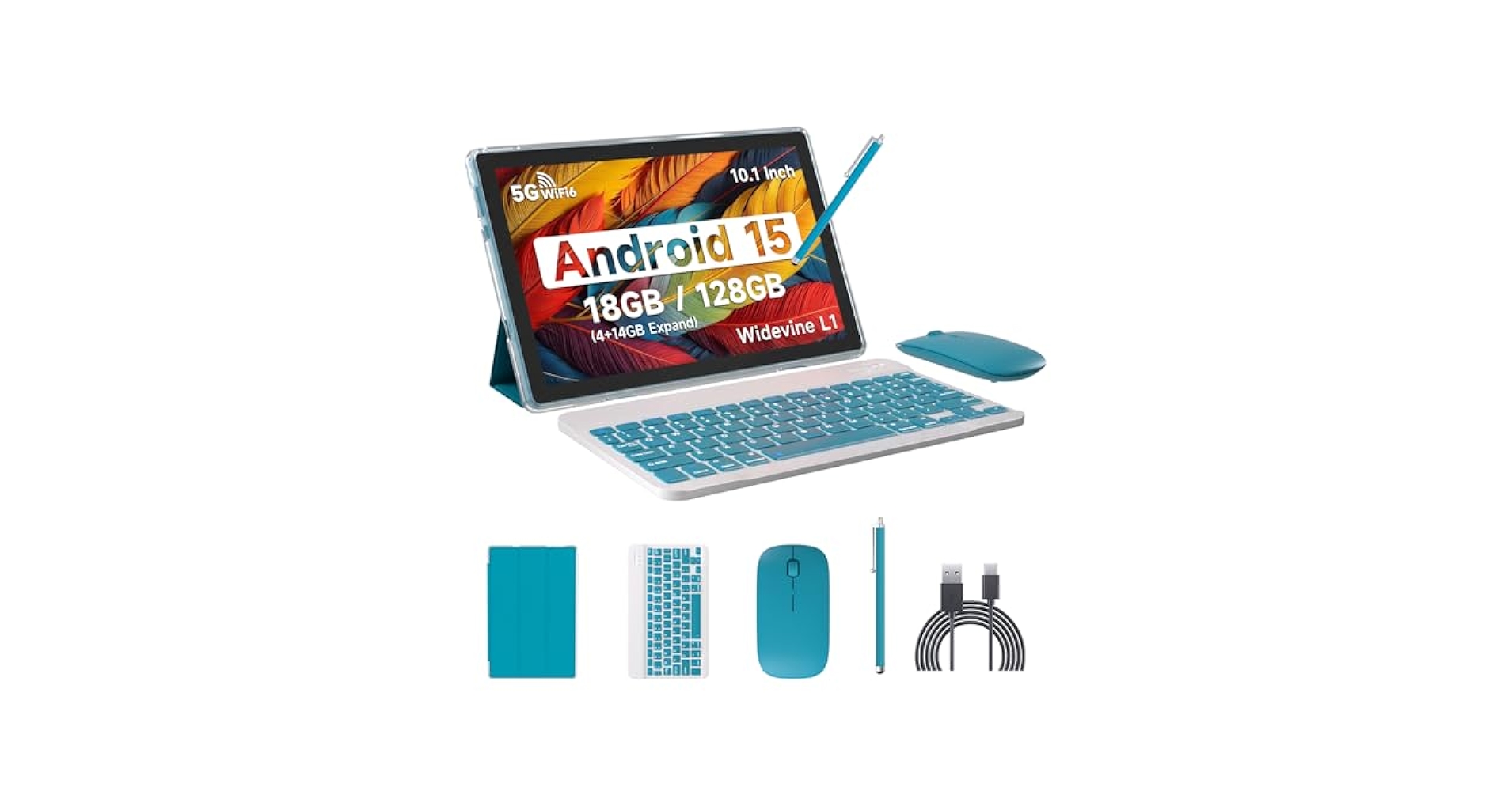Amazon.com : Android 15 Tablet, 10 Inch 18GB RAM+128GB ROM