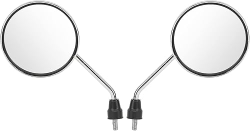 Miniatura 6 de Espejo de ala de motocicleta, espejo retrovisor de motocicleta, visión clara, 2 unidades, 0.315 in, rosca redonda y ajustable para ATV para scooter