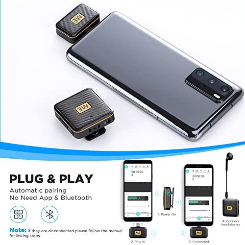 Me Mic-L1-U 2.4Ghz Wireless Lavalier Microphone For Android Type C Devices Cell Phone External Usb-C Smartphone Mini Lapel Microphones Clip-On Mic For Video Recording Podcast Youtube Live Streaming #TOP2