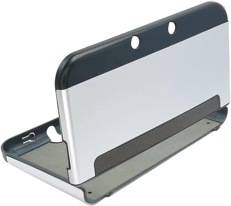 Protective Case Cover with Hard Shell Skin Work for New Nintendo 3DS XL LL, Dustproof and Shockproof - Silver