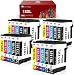 Produktbild Toner Kingdom Tintenpatronen Kompatibel für Epson 18 18XL Patronen für Epson xp 322 patronen Expression Home XP-215 XP-312 XP-305 XP-205 XP-225 XP-315 XP-325(8 Schwarz 4 Cyan 4 Magenta 4 Gelb)