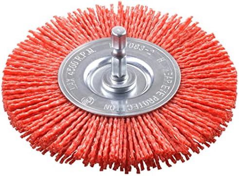 Shineboc Schleifbürste 60 Körnung - 120x100mm Nylon Bürste Für Holz Und Metall