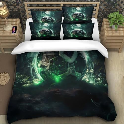 Housse couette loup hypoallergique en microfibre douce anti-acarien