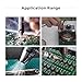 KNOKOO Solder Fume Extractor, 120m³/h-180m³/h Air Flow HEPA Filter Low Noise for Desk Soldering Smoke Dust Absorption Filtration(18.4 * 18.4 * 30cm, FES060 Fume extractor)