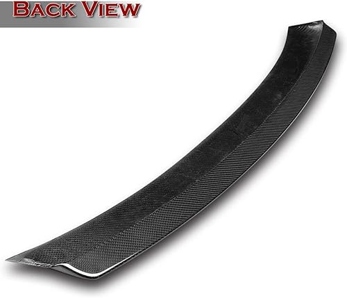 Miniatura 4 de Q1-TECH, Alerón de techo para ventana trasera compatible con Lexus IS250 / IS350 / is-F 2006-2013, fibra de carbono real, ala de alerón de visera de