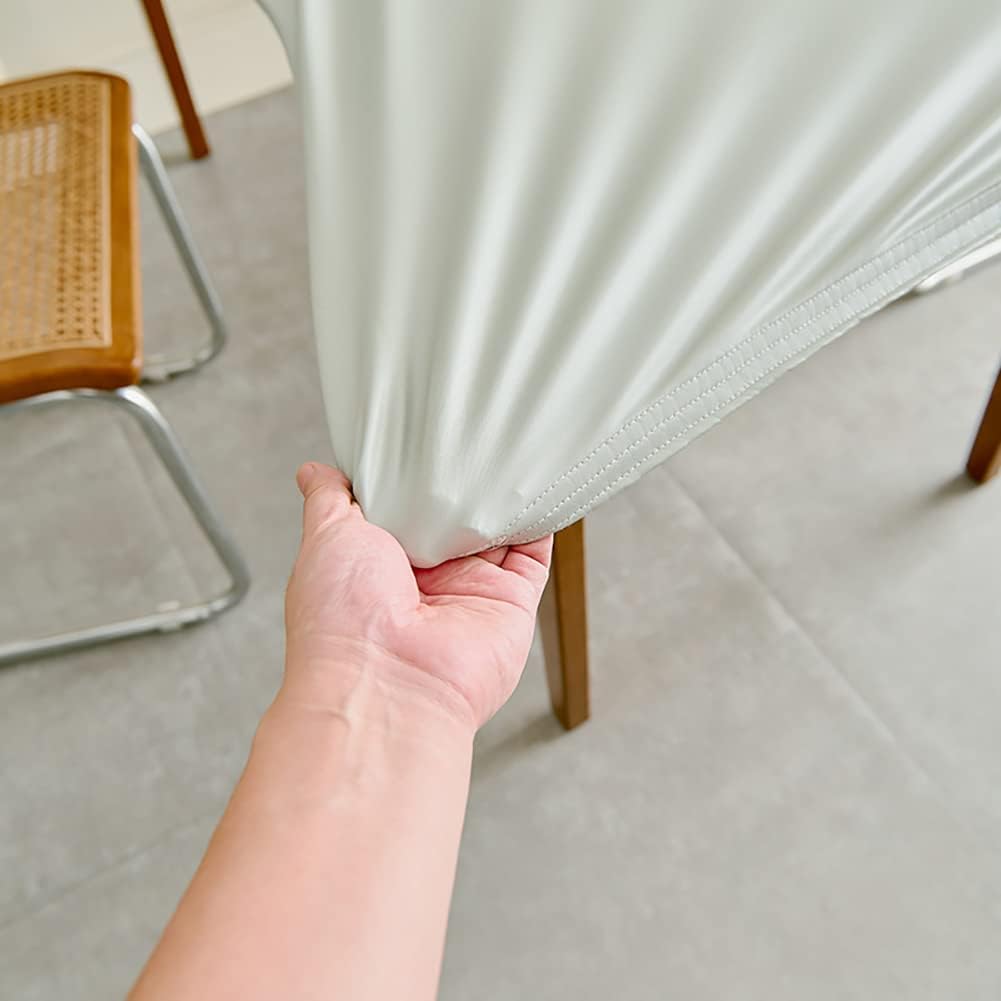 Waterproof Tablecloth Elastic Edged Tablecloth Wipeable Table Cloth Table Cover for Outdoor, Patio, Kitchen and Dining Room 31" x 47" Inch Green