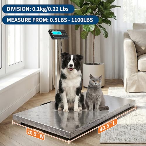 Báscula Digital para Ganado 1100lb con Plataforma Antideslizante miniatura 2