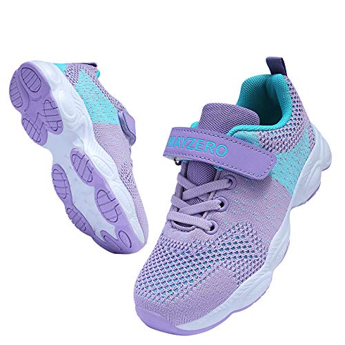 Vivay Little Kid Boys Girls Shoes Purple Running Sports Sneakers Kids Tennis Running Sneakers #TOP15
