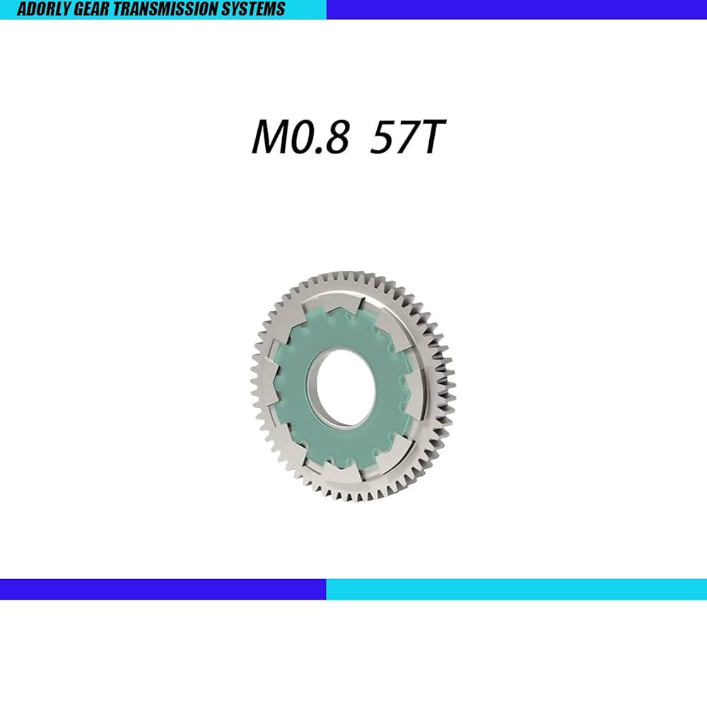Amazon.com: ADORLY HD Steel 57T Spur Gear with Pads, 0.8Mod
