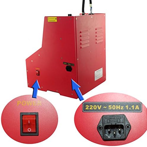 Power switch and power socket on the side of the LAUNCH CNC602A