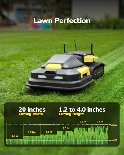 YARBO 3-in-1 Modular Robot, Lawn Mower, Snow Blower and Leaf Blower with Auto-Charging, Obstacle Detection, AI Multi-Zone Mapping & RTK for Navigation - Thumbnail 3