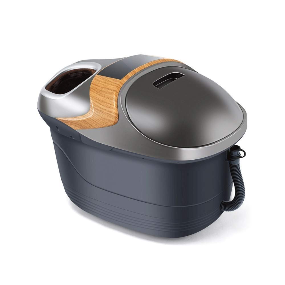 Bañera para pies, baño de pies doble Masaje eléctrico Calefacción Hogar Inteligente Temperatura constante Lavabo de espuma Máquina de pedicura automática Bañera para pies Familia, Barril de baño para
