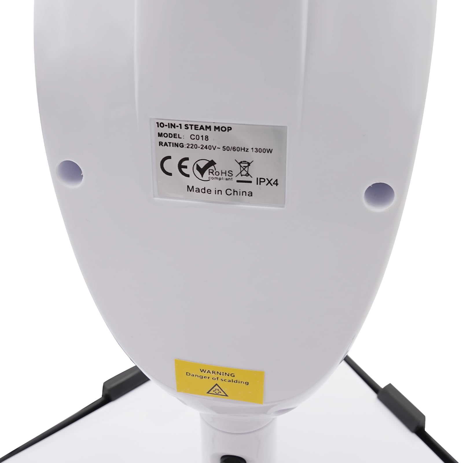 Limpiador de vapor multifunción de 1300 W, mopa eléctrica, mopa de vapor, limpiador de mano, cabezal giratorio de 360°, con depósito de agua para suelos duros, ventanas, alfombras