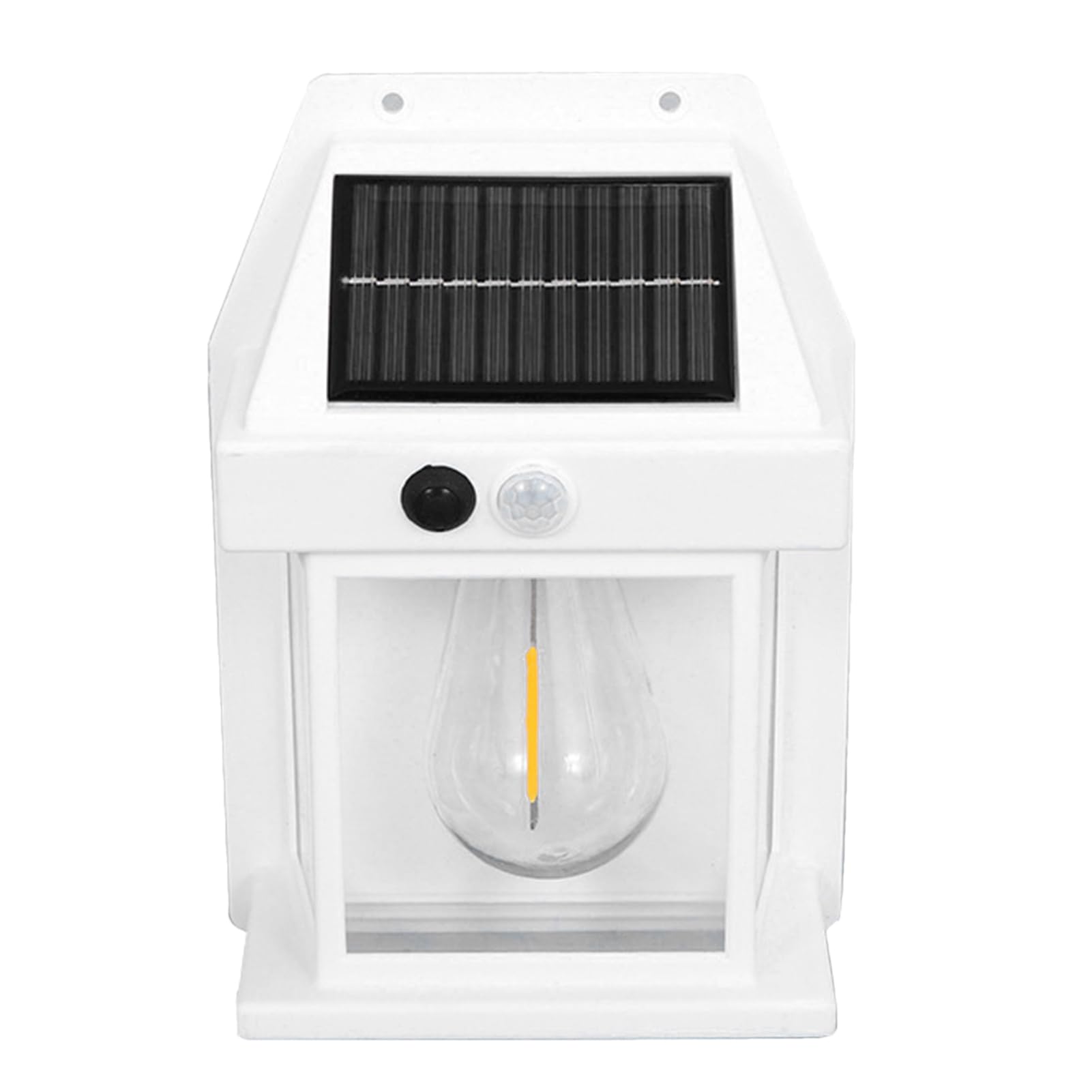 Tungsten Solar Wall Lamp | Solar Induction Wall Lamp with Motion Sensor,LED Wall Lantern, Outdoor Tungsten Retro Light for Garden