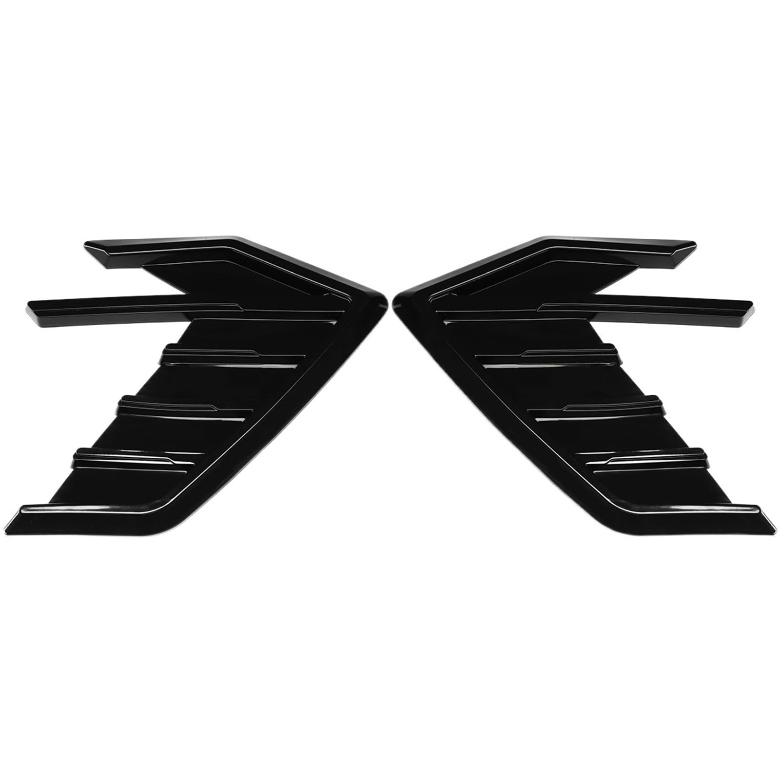 Side Vent Decor Sticker Fit for Audi A3 A4 A5 A6 A7 A7 A8 Q3 Q5 Q7 RS3 RS4 RS5 RS6 RS7 S3 S4 S5 TT Car Side Fender Vents Sticker Car Fender Side Vents(Glossy Black)