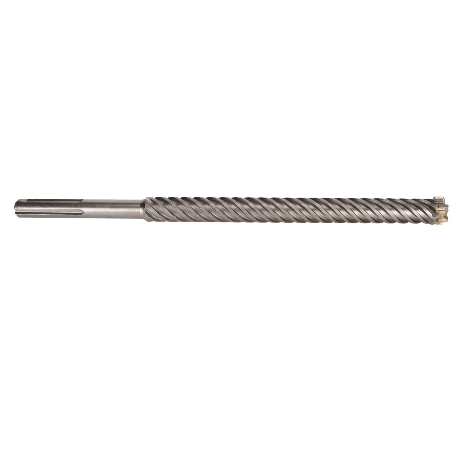 Broca de martillo perforador profesional, punta de carburo cementado de 6 flautas, 28 mm x 400 mm, broca de impacto para hormigón, piedra, mampostería, conector de construc