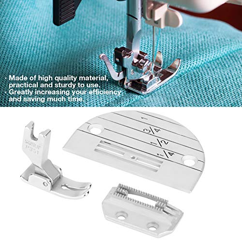 Kit de 3 accesorios para máquina de coser con placa y prensatelas miniatura 5