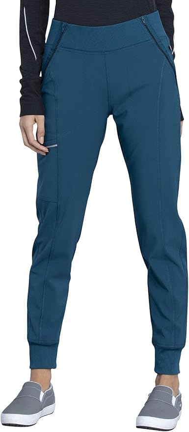 Jogger Scrub Pants for Women 4-Way Stretch with Mid Rise, Cargo Pocket, Superior Performance, and Comfort CK110A