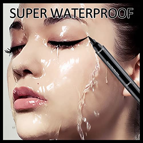2Pcs Jutqut Eyeliner Stamp, Winged Eyeliner Stamp Eye, Eyeliner, Liquid Eyeliner waterproof, smudgeproof, long lasting, Eyeliner Pencil with Left and Right Wings Stamp - Image 5