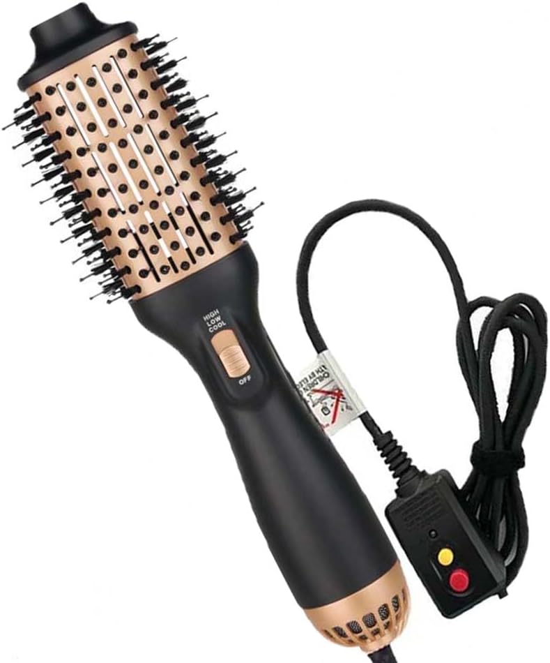 4 in 1 Hair Dryer Brush and Volumizer, Hot Air Styler with Negative Ion Anti-Frizz, Ceramic Titanium Barrel, 3 Heat Settings and 2 Speed Settings