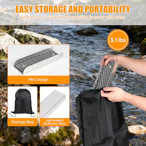Boîte à écluse dorée kit orpaillage équipé d'un classificateur - 4