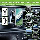 Car Phone Holder Round Vents Phone Mount for Mercedes Benz A B C E S Audi-TT Ford Jeep Suzuki Mustang Wrangler Swift, Stable Air Vent Car Phone Holder for iPhone Galaxy, All 4.0''-7.0'' Smartphone - Image 6