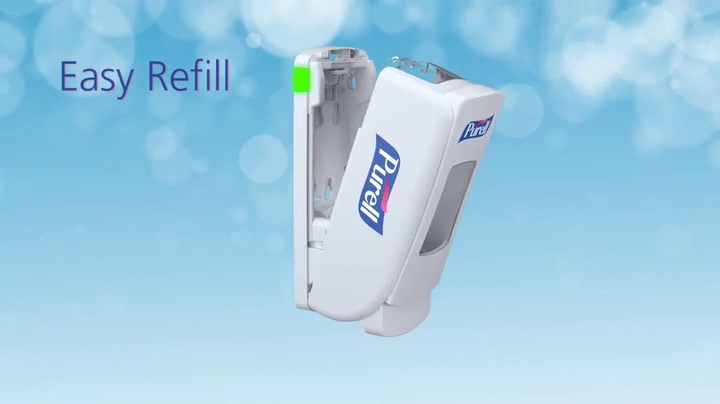 PURELL ADX-7 Push-Style Hand Sanitizer Dispenser, Chrome