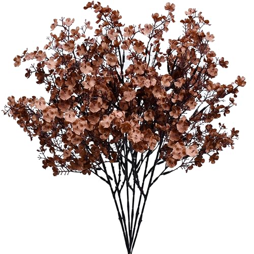 Image of Mandy's 6 Bundles Artificial Brown Baby's Breath Flowers
