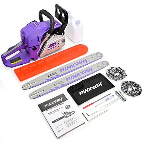 PINKWAY 2-Cycle 63CC Chainsaw Saw Gas Powered 20