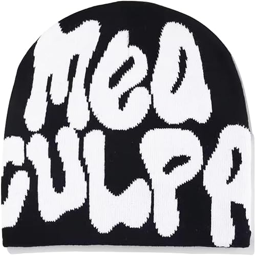 Y2k Spider Beanie Hat Wool Acrylic Knit Skull Cap Winter Warm Streetwear MEA Design Hats for Women Man Teenagers