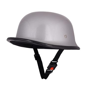 Sage Square German Multi-Purpose Half Helmet (Silver Glossy) (Non-Motorized)