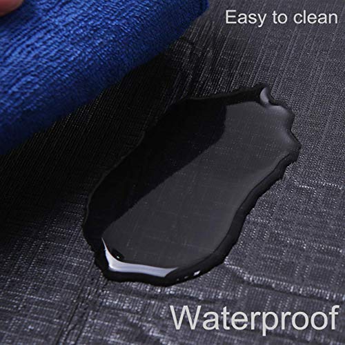 Picnic Blanket, Waterproof SandProof with Picnic Recipes Book (60\" x 80\", Blue)