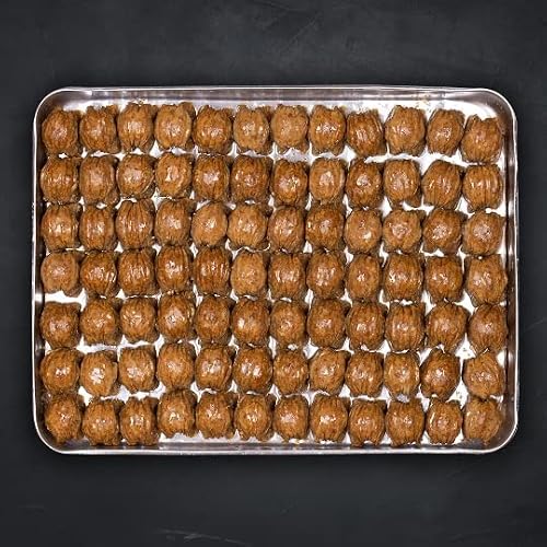 Special Walnut Handmade Koza Baklava, Turkish Baklava, Wooden Box, Plenty Of Walnuts, Sherbet, Premium #TOP4