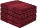 Produktbild leevitex 4er Pack Frottier Handtücher/Handtuch Set 50 x 100 cm - Qualität 500 g/m² - 100% Baumwolle in viele modernen Farben (Bordeaux/Weinrot)