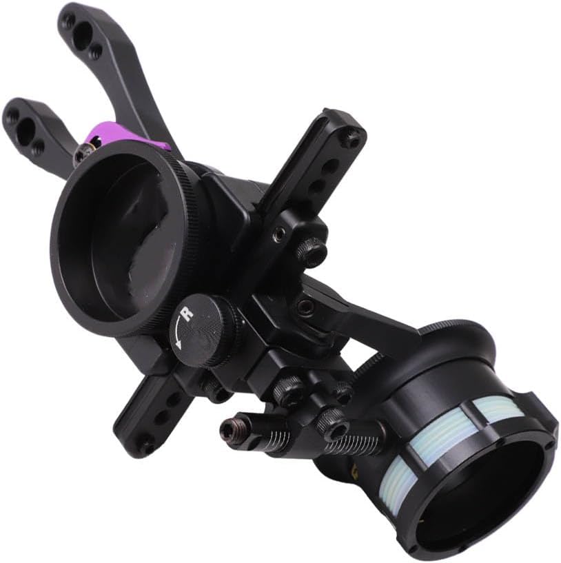 Pack of 1 Compound Bow Sights 1Pins Sight 4X 6X 8X Lens Set for Hunting Target Shooting Archery Accessories