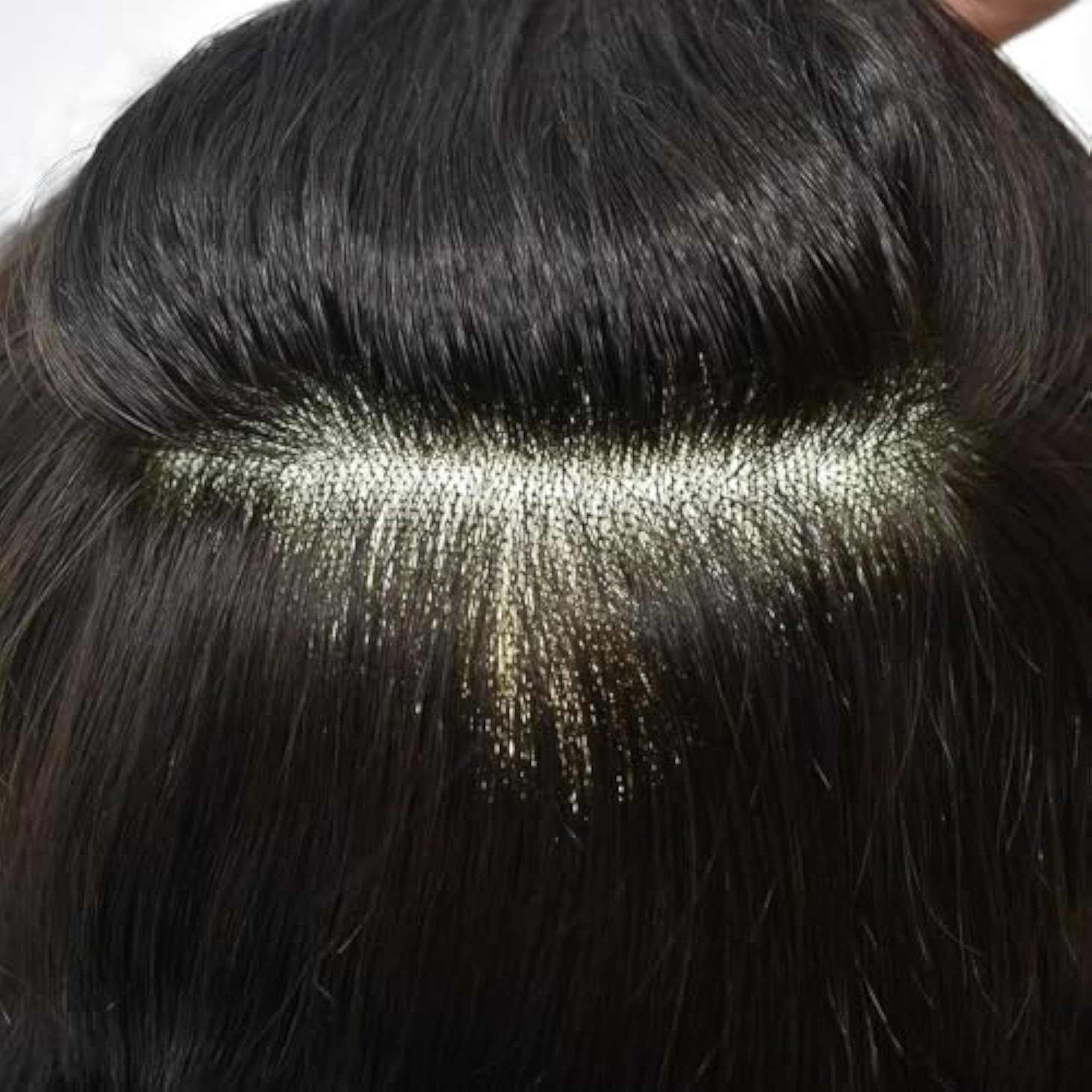 Men's Front Lace Hair Patch, Natural Human Hair System