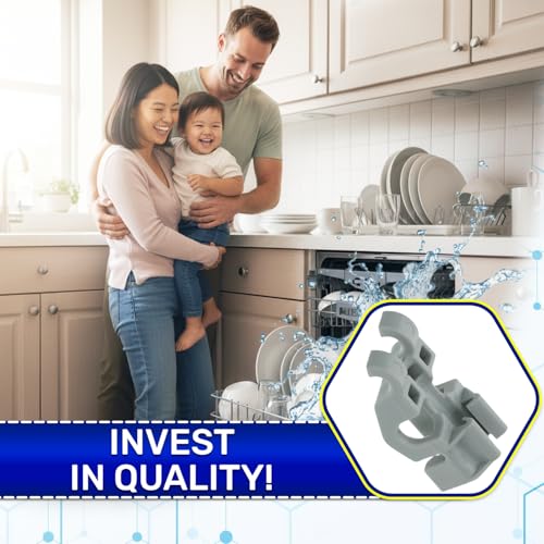 Fixing Bearing for Dishwasher Basket with the Original Code 481010600198 481253578098 C00314875 C00314334 Suitable for Whirlpool for Ignis for Bauknecht - Warranty 10 Years - MONTERAL